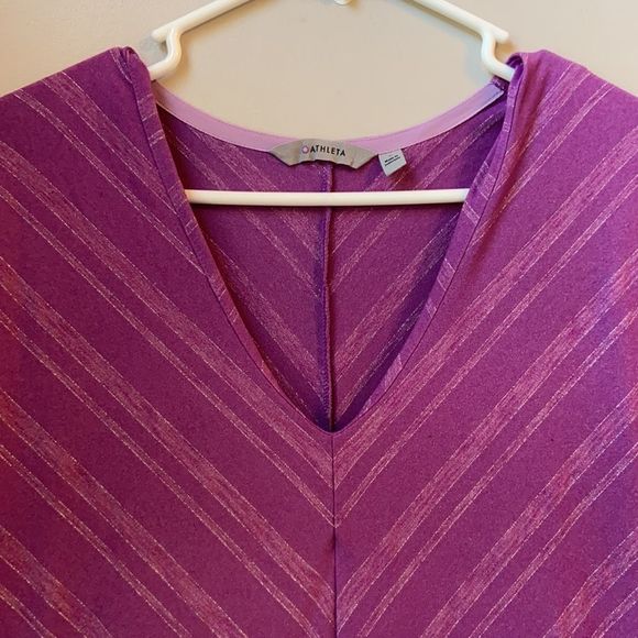 Athleta Purple V-Neck Dress - Picture 2 of 10
